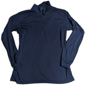 Patagonia Capilene 1/4 Zip Men's L Navy Vintage USA Made Base Layer Shirt
